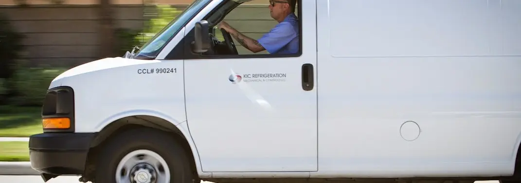 KIC Refrigeration service vehicle serving Richland area